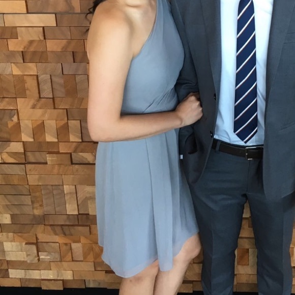 David’s Bridal One Shoulder Dress - Picture 2 of 3